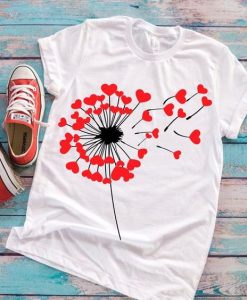 Dandelion Valentine tshirt Fd27J0