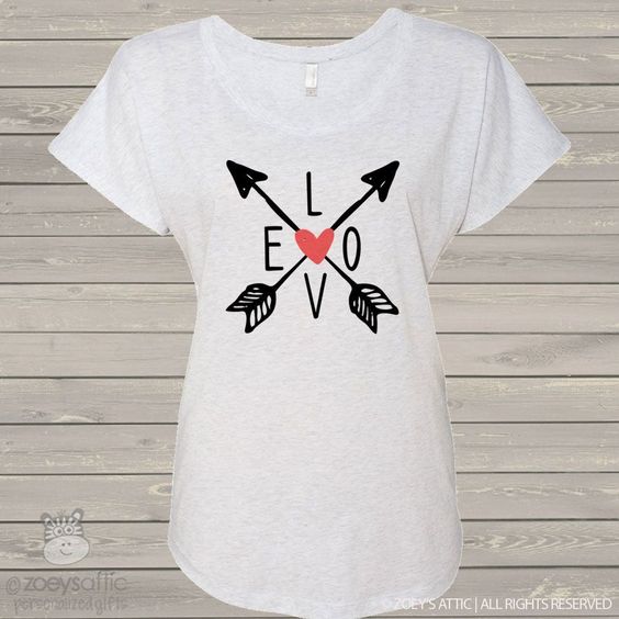 Valentine love arrow T-Shirt ND13J0