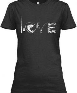 Women's Love Fish T-Shirt ND13J0