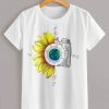 Floral and camera tshirt Fd5F0