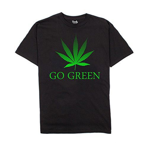 Go Green Weed Leaf T Shirt SR2F0