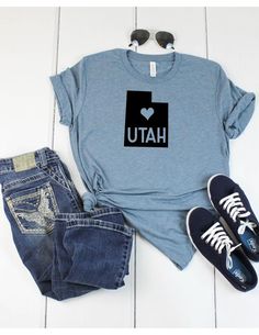 Heart Utah Tshirt EL8F0