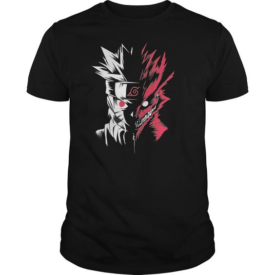 Naruto Kyuubi Black Tshirt Fd5F0
