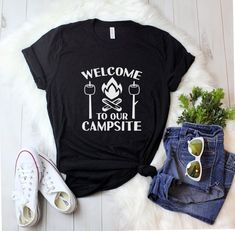 Welcome To Out Campsite Tshirt EL8F0