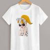 Figure Print Bow Decoration T shirt AF19M0