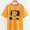 Girl Smoking Picture T Shirt SP14A0