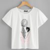 Girl and Cat T Shirt SP14A0
