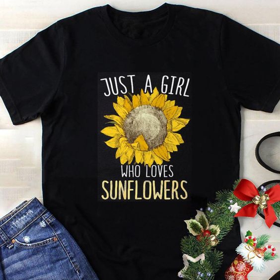 Girls Love Sunflower T Shirt SP14A0