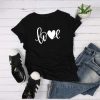 Valentine Love Black T Shirt AF9A0