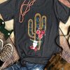 Cactus Steer Skull T Shirt AF2JN