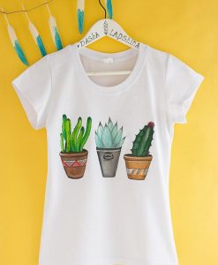 Dipinto a mano Cactus T Shirt AF2JN
