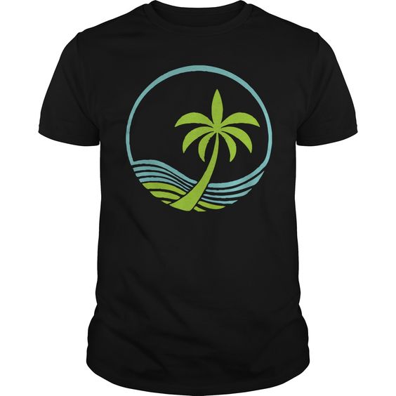 Ocean and palm tree T-Shirt AL29JL0