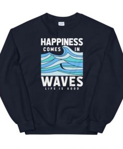 Happiness Come In Waves Sweatshirt AL19AG0