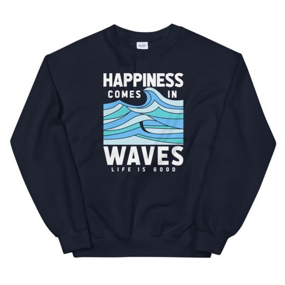 Happiness Come In Waves Sweatshirt AL19AG0