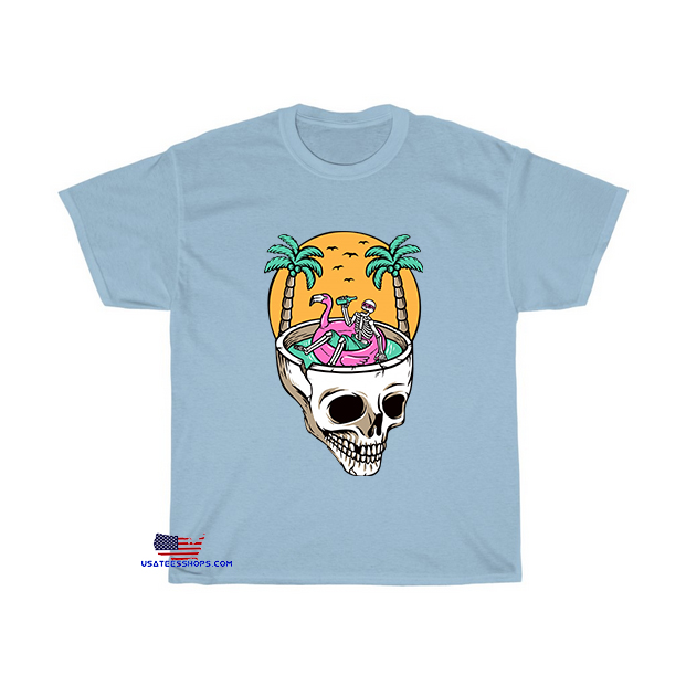 chill out skull beach T-Shirt EL8D0