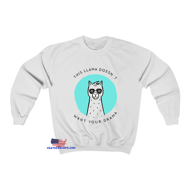 cute alpaca with quote Sweatshirt EL4D0