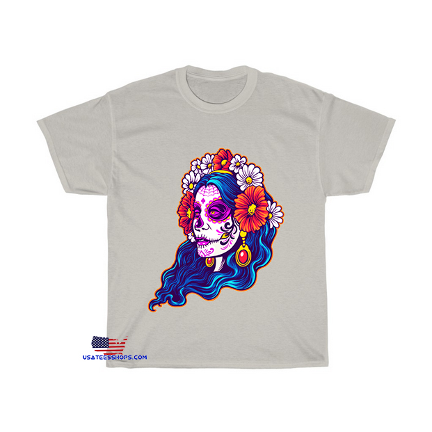 dia de los muertos girl flower T-Shirt EL4D0