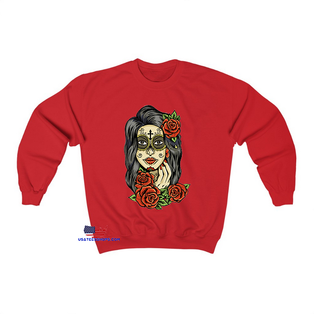 mexican skull design Sweatshirt EL8D0