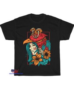 tribal women colorfull illustration T-Shirt EL4D0