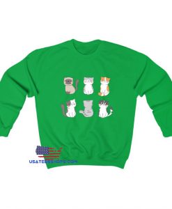 Cute Potter Cats Emote Sweatshirt SA23JN1