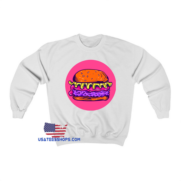 Hamburger Sticker Sweatshirt AL28JN1
