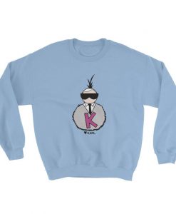 Love Karl Grey Pom Pom Sweatshirt AL27F1