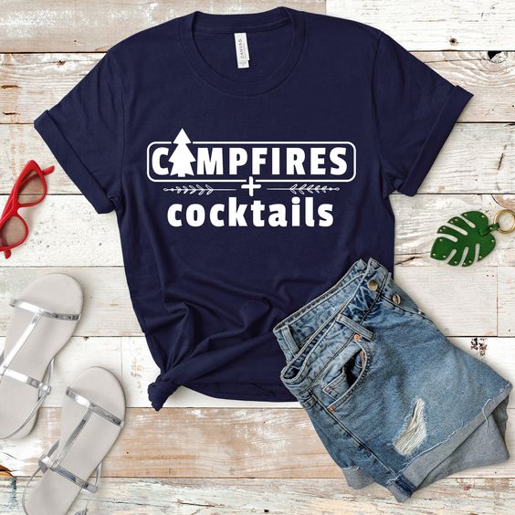 Campfire and Cocktails T-Shirt SR5MA1