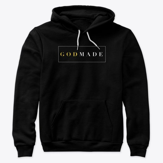 Godmade Gold On Black Hoodie DT13MA1