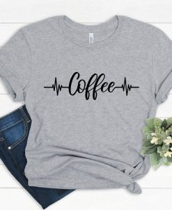 Coffee Heart Beats T-Shirt SR21A1