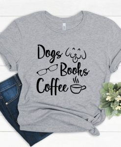 Dogs Book Coffee T-Shirt SR21A1