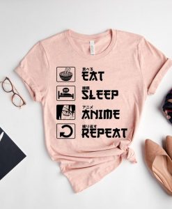 Eat Sleep Anime T-Shirt SR21A1