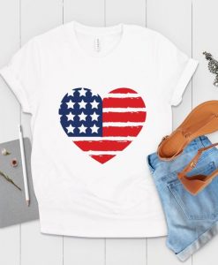 Heart American T-Shirt EL29A1