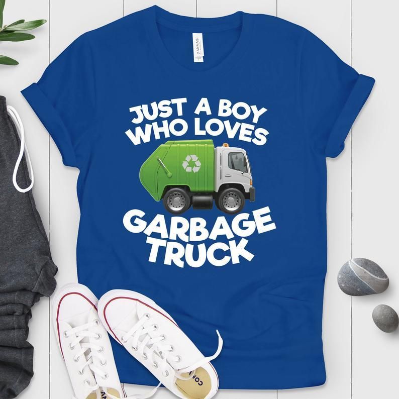 Just A Boy Who Loves Garbage Trucks T-Shirt AL21M1