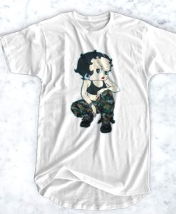 Army Betty Boop T-shirt