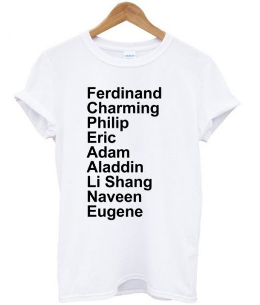 Disney Prince Name T-shirt