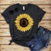 Hippie Sunflower Peace Sign T-Shirt