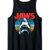 Jaws Retro Striped Shark Tank Top