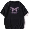 Butterfly Round Neck Tee