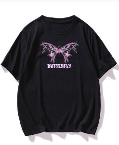 Butterfly Round Neck Tee