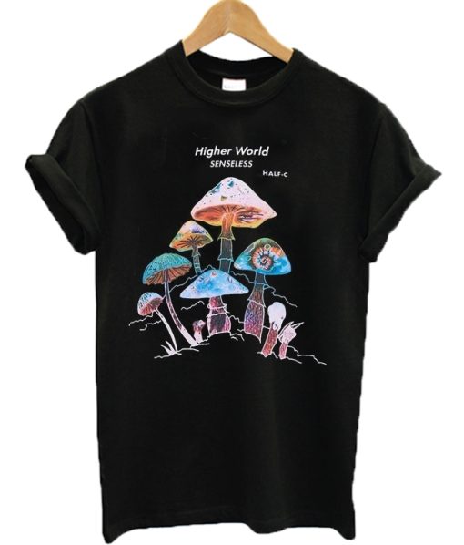 Harajuku Mushrooms Print T-shirt