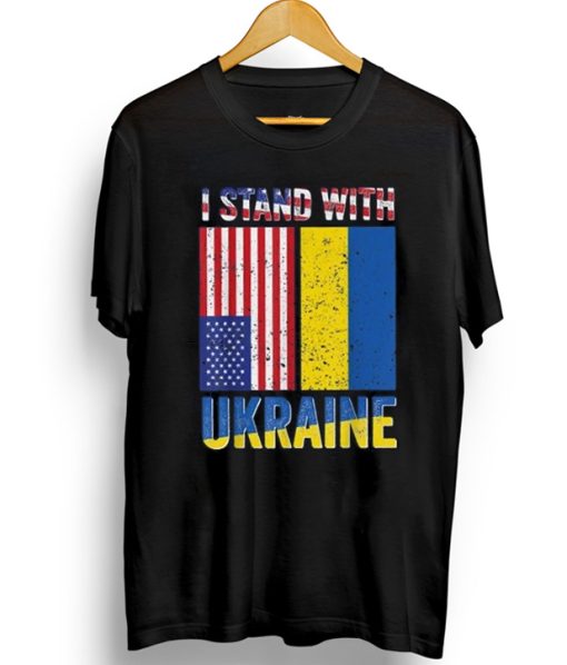 I Stand With Ukraine Flag T-Shirt