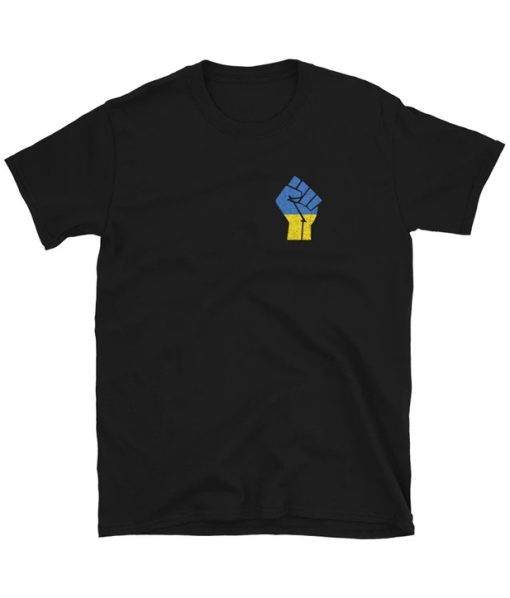 I Stand With Ukraine Pocket Print T-shirt