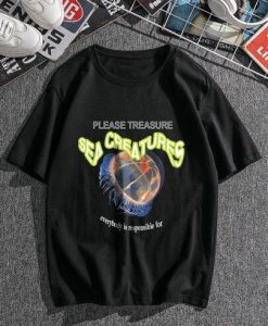 Please Treasure Sea Creatures Graphic T-Shirt