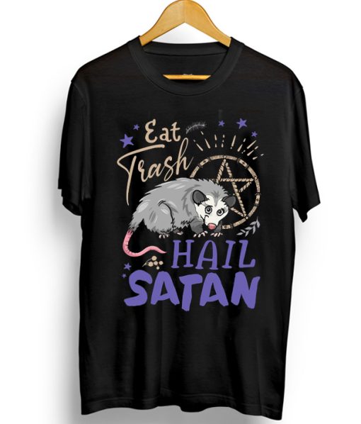 Possum Eat Trash Hail Satan T-shirt