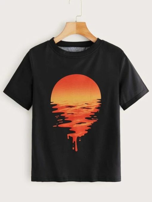 Sunset Print T-Shirt