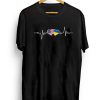 Ukrainian USA Heartbeat Support Ukraine T-Shirt