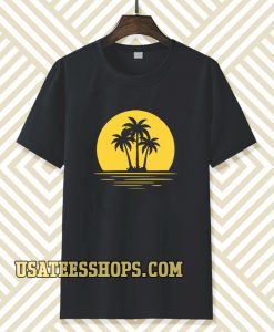 Coconut Tree Sunset t-shirt TPKJ3