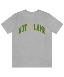 Drake Not Lame Notredame Embroidery Style Graphic Printed Tshirt TPKJ3