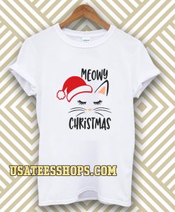 Meowy christmas T-shirt