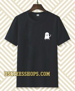 halloween cartoon ghost pocket t-shirt TPKJ3